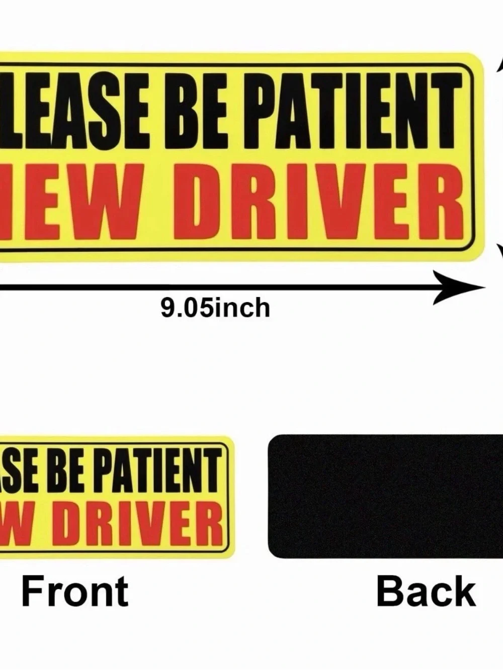 3PCS New Driver Magnet for Car, Please Be Patient New Driver Stickers Magnetic